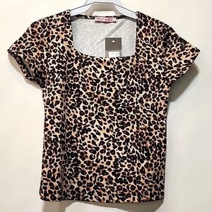 Stretchy square neck top